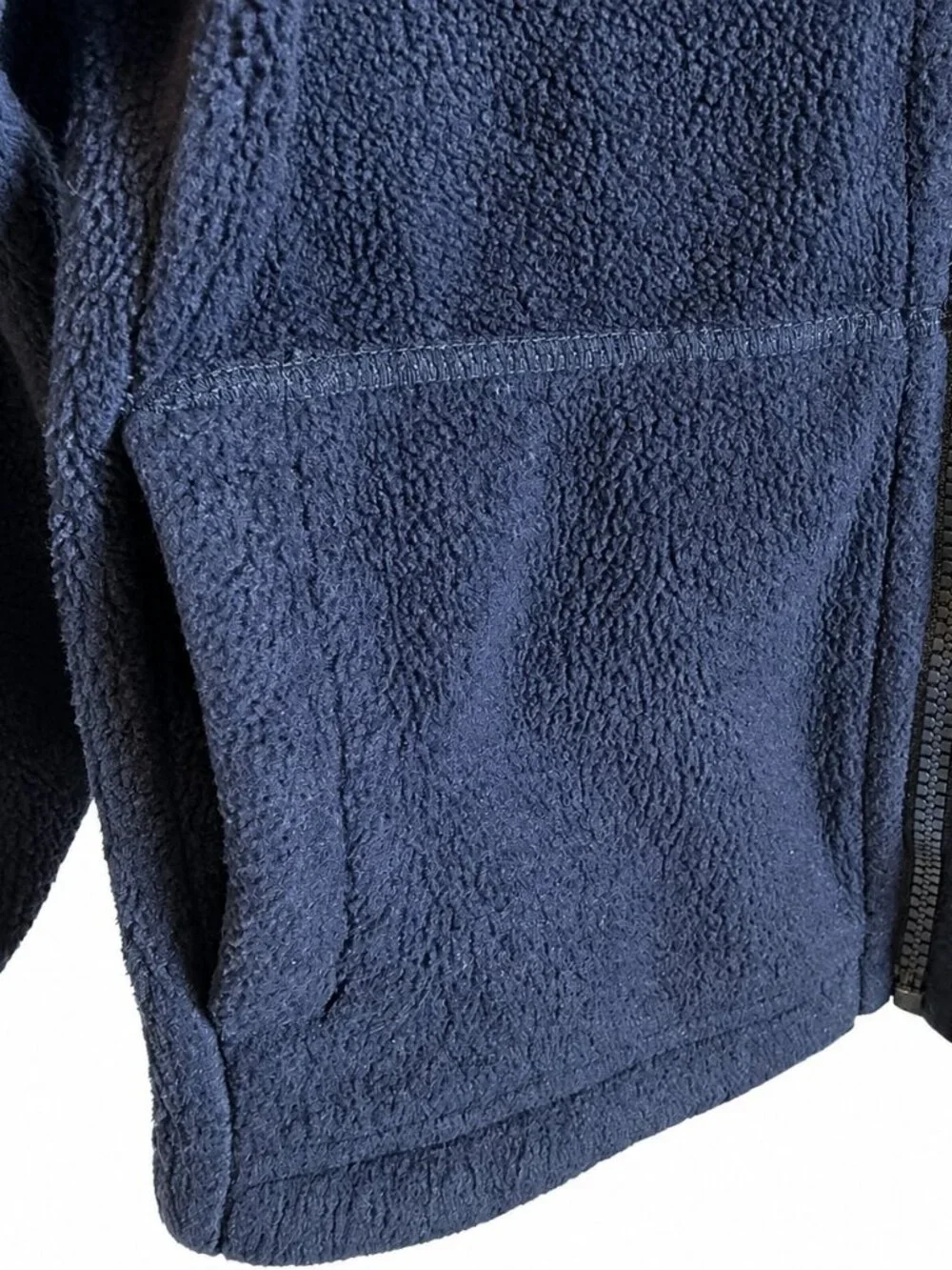 The Children's Place Kids Full Zip Fleece Jacket – Navy – Size 4 (XS)